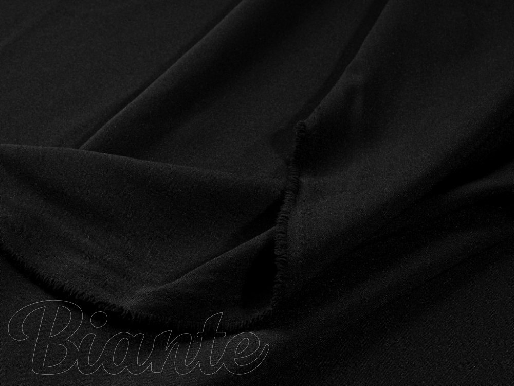 Dekoračná jednofarebná látka Rongo RG-014 Čierna - šírka 150 cm - detail 4 - Biante.sk