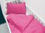 Detské posteľné obliečky do postieľky Minky 3D bodky MKP-020 Ružovo fialové - Rozmer posteľných obliečok: Do postieľky 90x130 a 40x60 cm