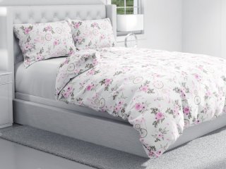 Bavlnené posteľné obliečky Sandra SA-476 Ružové lapače snov a ruže II. - detail 1 - Biante.sk