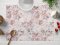 Dekoračné prestieranie na stôl Rongo RGP-501 Ružovo-fialkové kvety na bielom - Biante.sk