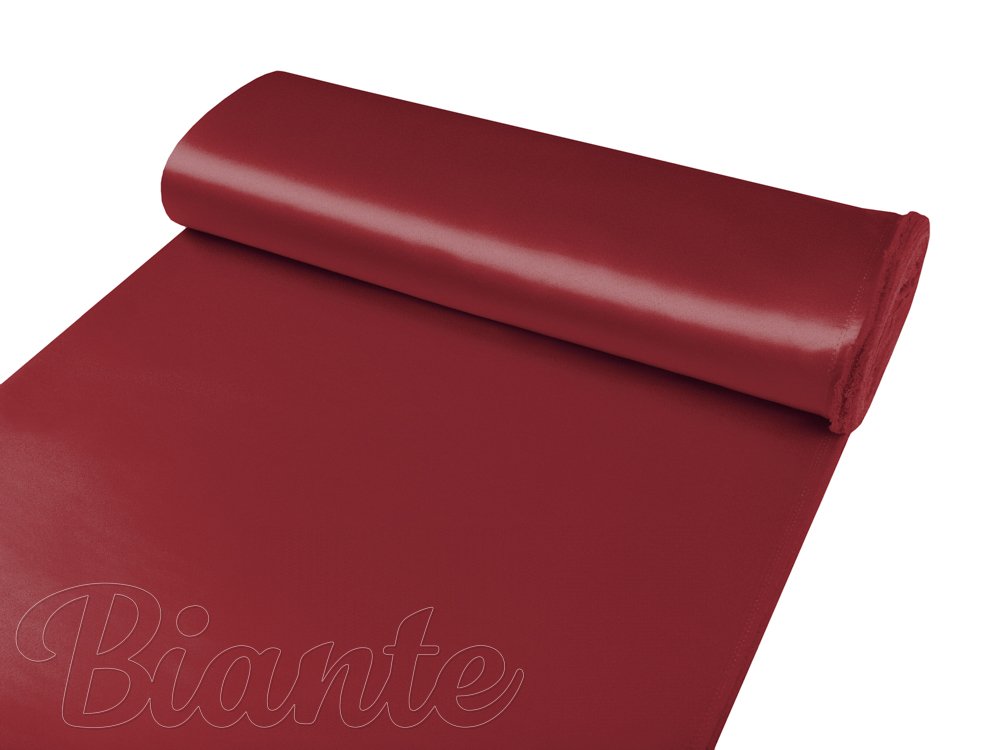 Látka polyesterový satén LUX-036 Vínově červená - šířka 150 cm - detail 3 - Biante.cz
