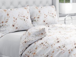 Bavlnené posteľné obliečky Sandra SA-285 Jesenné eukalypty - Biante.sk