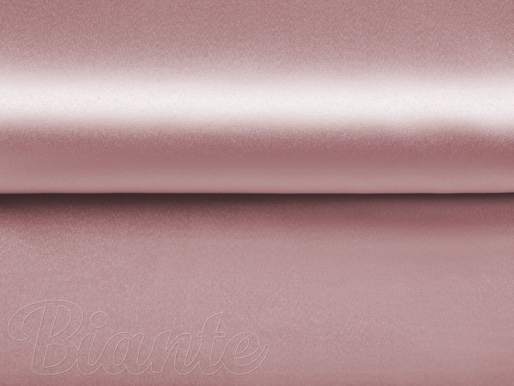 Látka polyesterový satén LUX-008 Staroružová - šírka 150 cm - detail 4 - Biante.sk