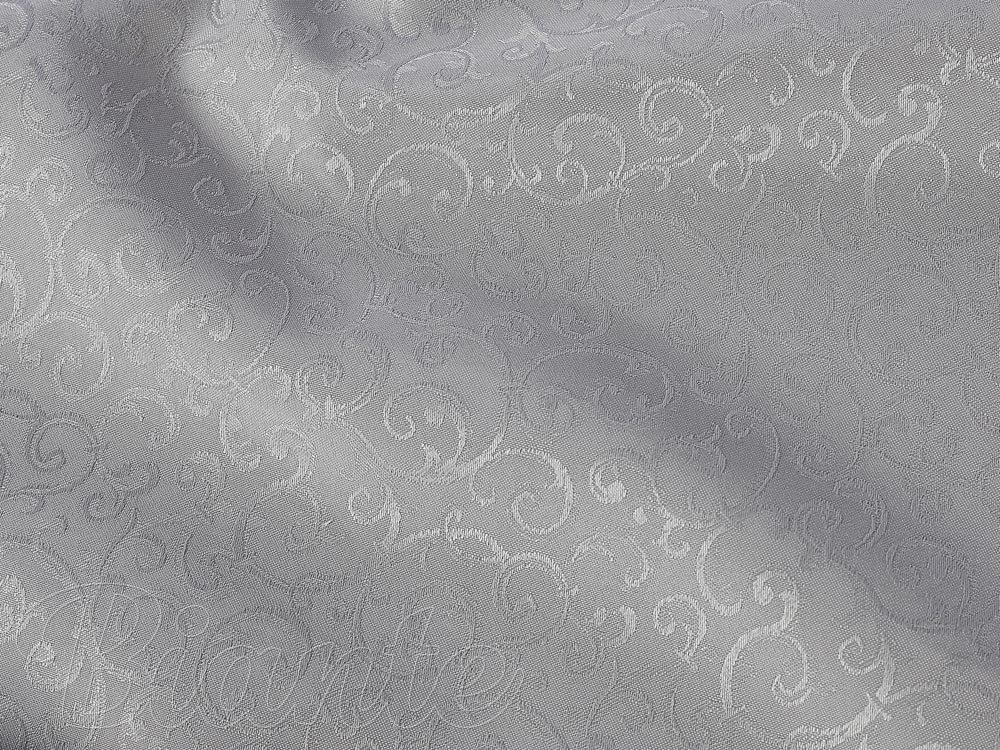 Teflonová látka na ubrusy TF-012 Ornamenty - šedá - šířka 160 cm - detail 1 - Biante.cz