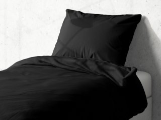 Detské bavlnené posteľné obliečky do postieľky Moni MOD-506 Čierne - Biante.sk