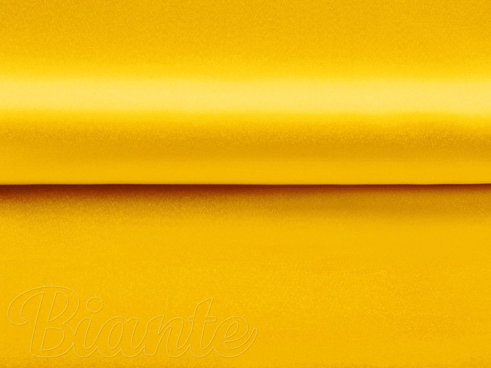 Látka polyesterový satén LUX-014 Kanárikovo žltá - šírka 150 cm - detail 4 - Biante.sk
