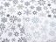 Vianočná bavlnená látka/plátno Sandra SA-182 Čierne a sivé vločky na bielom - šírka 160 cm - detail 3 - Biante.sk