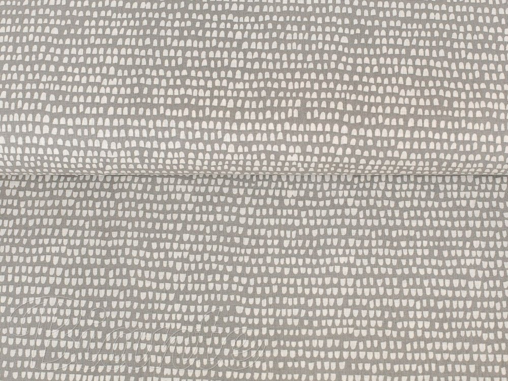 Bavlněná látka/plátno Sandra SA-062 Nepravidelné tvary na šedobéžovém - šířka 145 cm - detail 4 - Biante.cz