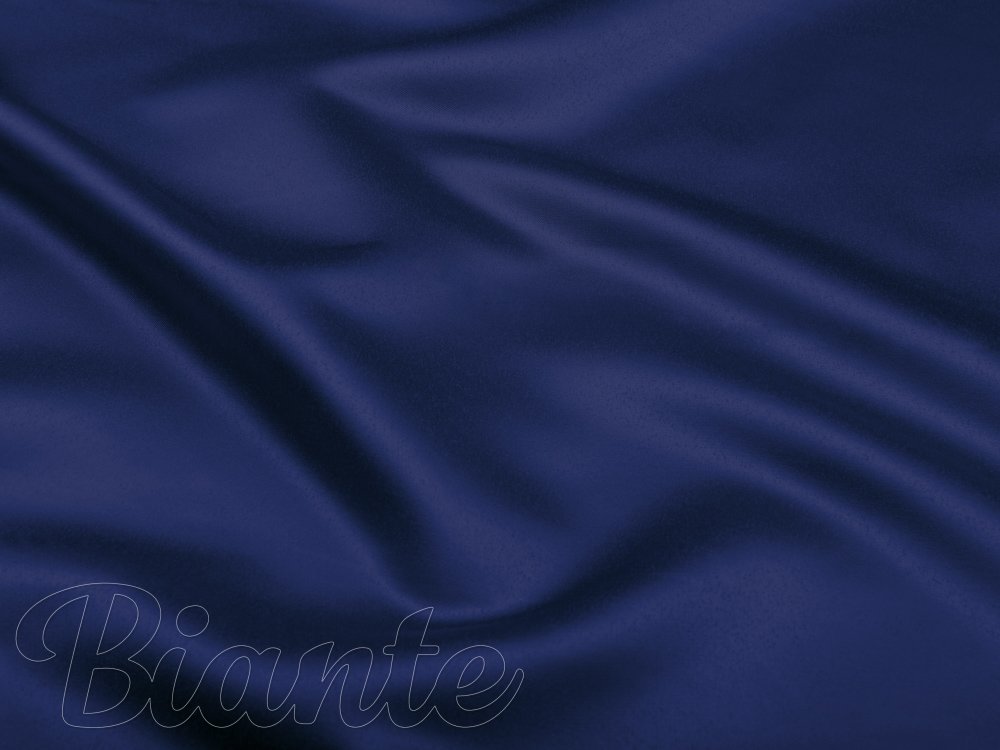 Látka polyesterový satén LUX-L039 Námornícka modrá - šírka 150 cm - detail 5 - Biante.sk