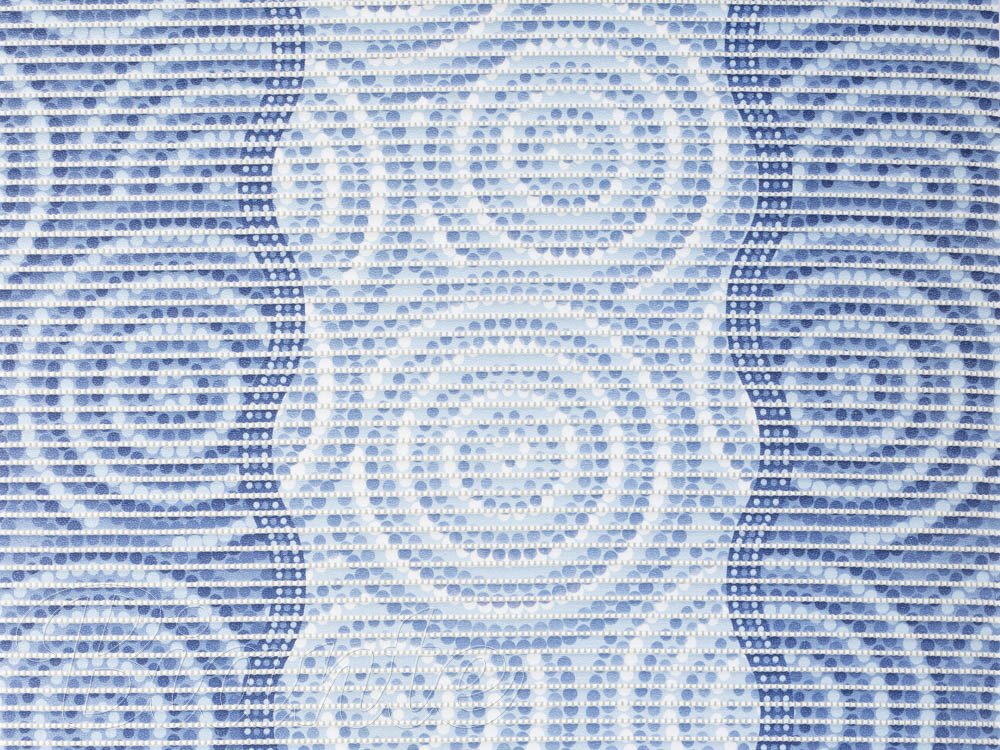 Kúpeľňová penová rohož / predložka PRO-022 Modré kruhy v mori - metráž šírka 65 cm - detail 3 - Biante.sk