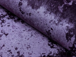 Dekoračná látka krčený zamat Diana DI-006 Tmavo fialová - šírka 155 cm - detail 1 - Biante.sk