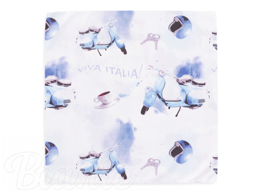 Bavlněný šátek Sandra SA-289 Viva Italia modrá - detail 2 - Biante.cz