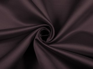 Látka polyesterový satén LUX-019 Čokoládovo hnedá - šírka 150 cm - detail 1 - Biante.sk