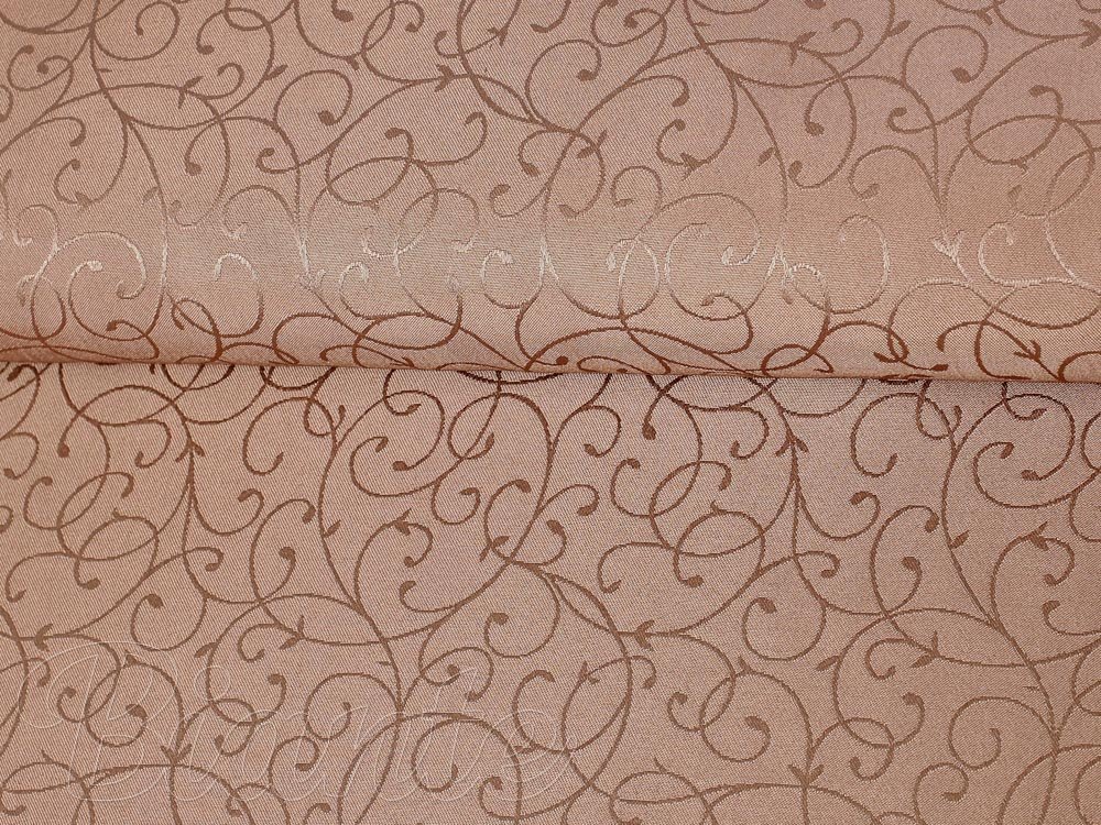 Luxusná dekoračná látka PM-014 Ornamenty - svetlo hnedá - šírka 300 cm - detail 4 - Biante.sk
