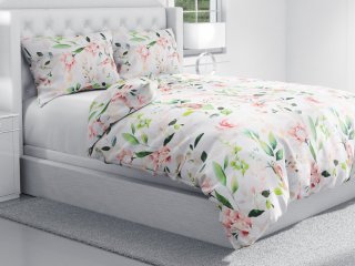 Bavlnené posteľné obliečky Sandra SA-432 Vtáci medzi kvetmi - detail 1 - Biante.sk