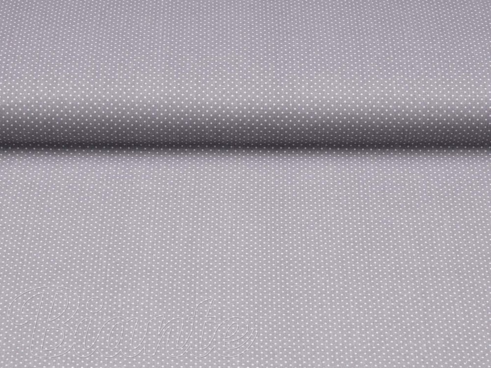 Bavlnená látka/plátno Sandra SA-012 Bodky na sivom - šírka 145 cm - detail 5 - Biante.sk