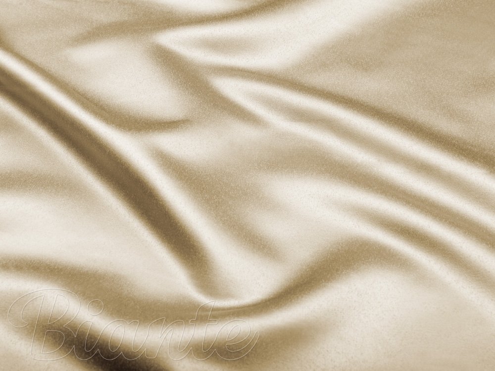 Látka polyesterový satén LUX-006 Zlatá - šírka 150 cm - detail 5 - Biante.sk