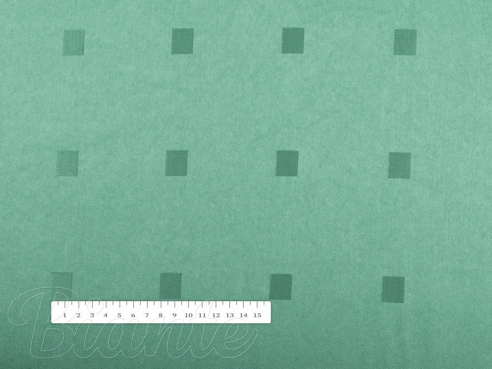 Dekoračná látka PM-023 Štvorčeky na svetlo zelenom - šírka 150 cm - detail 3 - Biante.sk