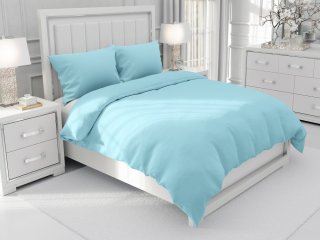 Bavlnené jednofarebné posteľné obliečky Moni MO-046 Ľadová modrá - Biante.sk
