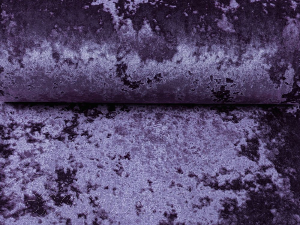 Dekoračná látka krčený zamat Diana DI-006 Tmavo fialová - šírka 155 cm - detail 4 - Biante.sk