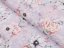 Dekoračná látka PML-069 Ružové kvety na sivofialovom - šírka 150 cm - Biante.sk