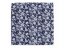 Bavlnená šatka Sandra SA-263 Kvetinový vzor na modrom - detail 2 - Biante.sk