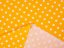 Bavlnená látka/plátno Sandra SA-112 Biele bodky na žltooranžovom - šírka 160 cm - detail 3 - Biante.sk
