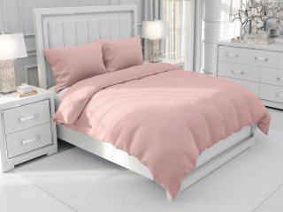 Bavlnené jednofarebné posteľné obliečky Moni MO-048 Púdrovo ružové - Biante.sk