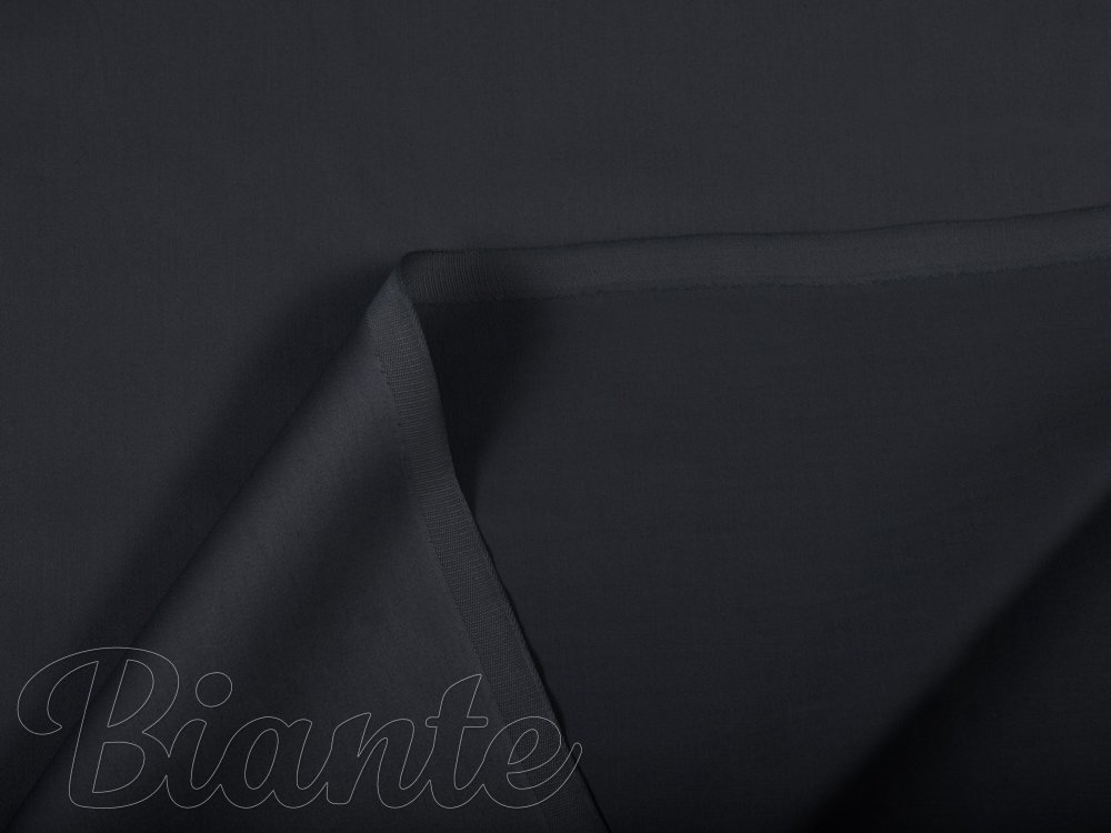 Látka bavlnený satén ST-006 Čierna - šírka 280 cm - detail 6 - Biante.sk