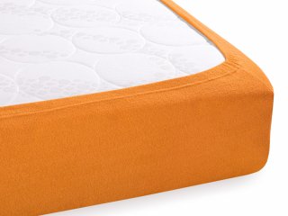Froté napínacie prestieradlo na extra vysoký matrac FR-006 Oranžové - detail 1 - Biante.sk