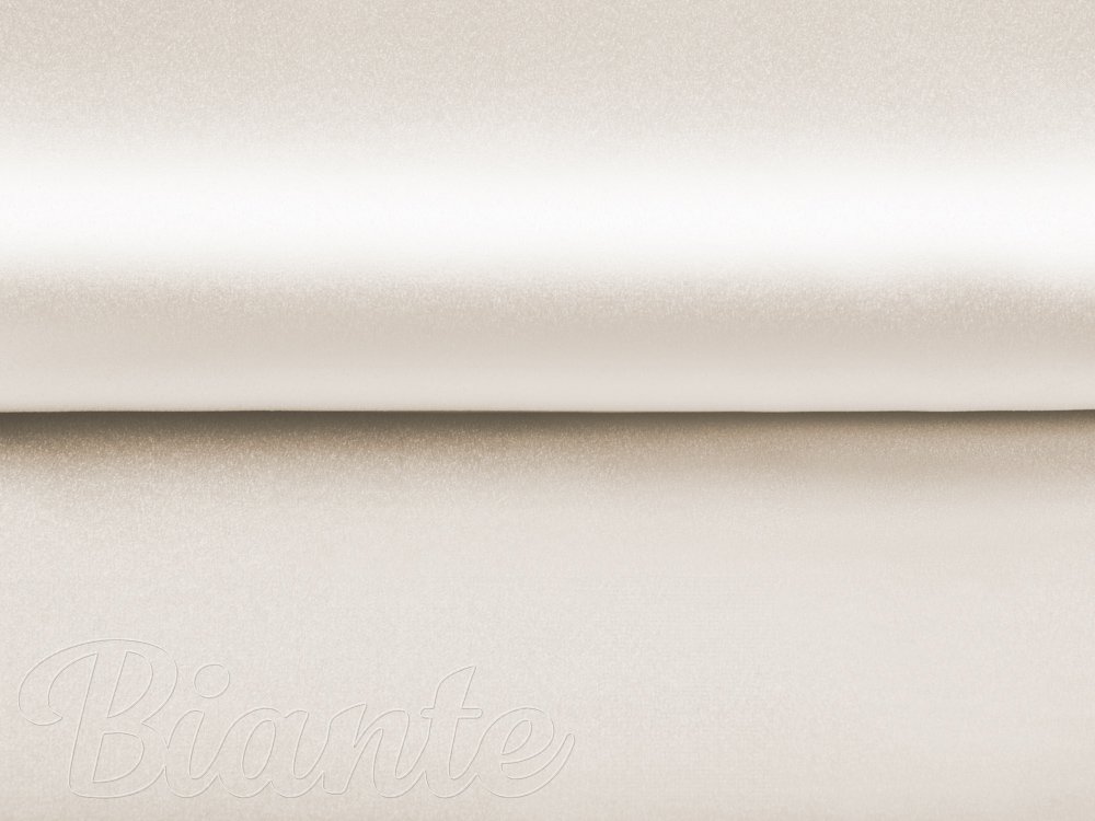 Látka polyesterový satén LUX-017 Smotanová - šírka 150 cm - detail 4 - Biante.sk