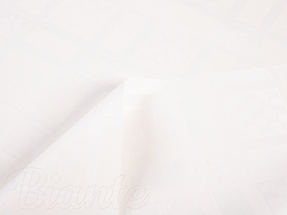 Teflonová látka na ubrusy TF-032 Režné vzorované čtverečky a obdélníčky - šířka 130 cm - 2.JAKOST - detail 3 - Biante.cz