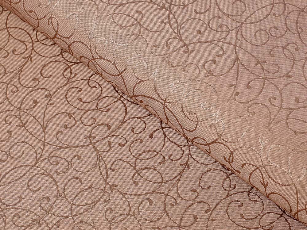 Luxusná dekoračná látka PM-014 Ornamenty - svetlo hnedá - šírka 300 cm - detail 1 - Biante.sk