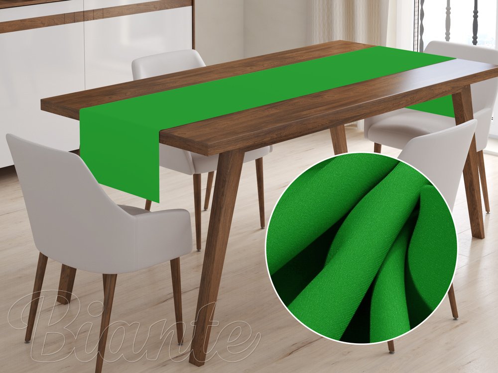 Dekoračný behúň na stôl Rongo RG-043 Sýto zelený - Biante.sk