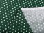 Bavlnená látka/plátno Sandra SA-350 Biele hviezdičky na tmavo zelenom - šírka 140 cm - detail 4 - Biante.sk