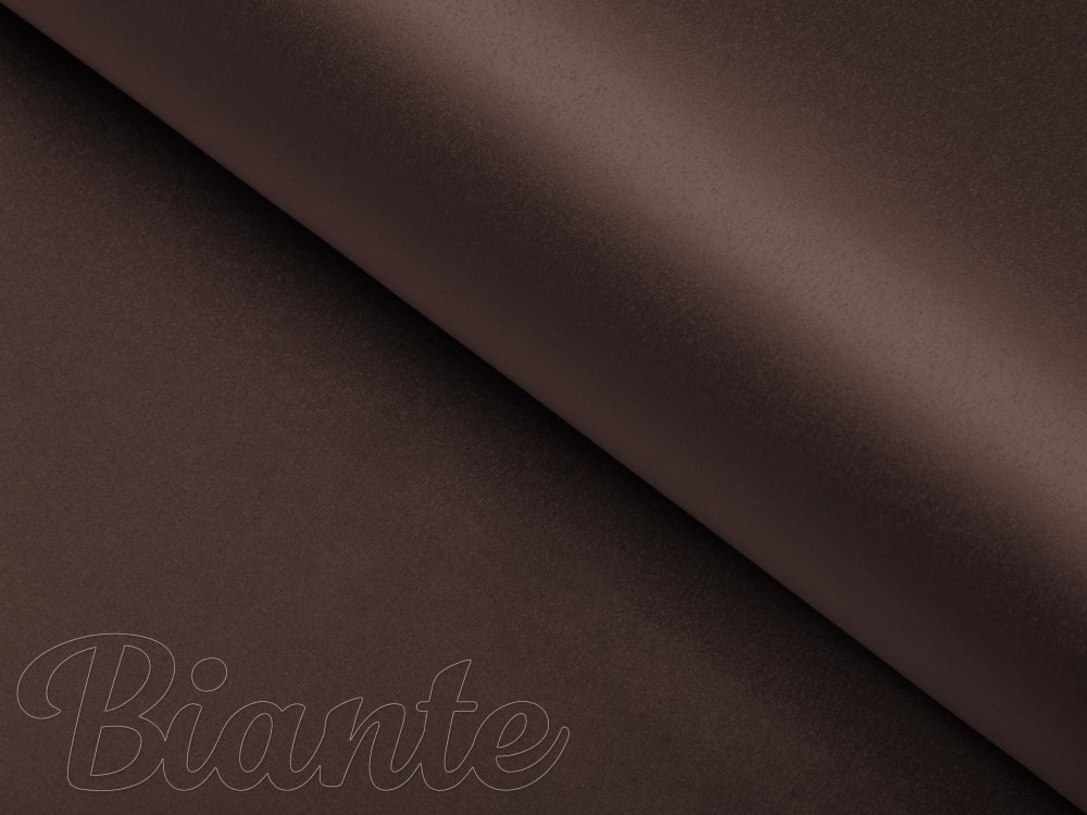 Látka polyesterový satén LUX-L042 Čokoládovo hnedá - šírka 150 cm - detail 2 - Biante.sk