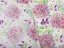 Bavlněná látka/plátno Sandra SA-385 Růžové cibulové květy na bílém - šířka 220 cm - detail 4 - Biante.cz