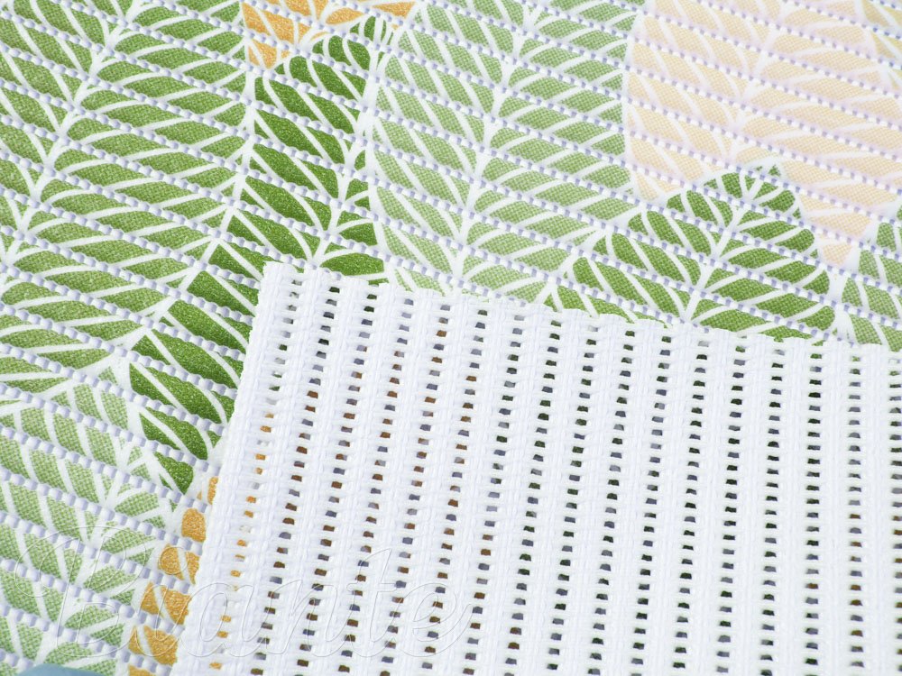 Kúpeľňová penová rohož / predložka PRO-012 Zelené listy - metráž šírka 65 cm - detail 4 - Biante.sk