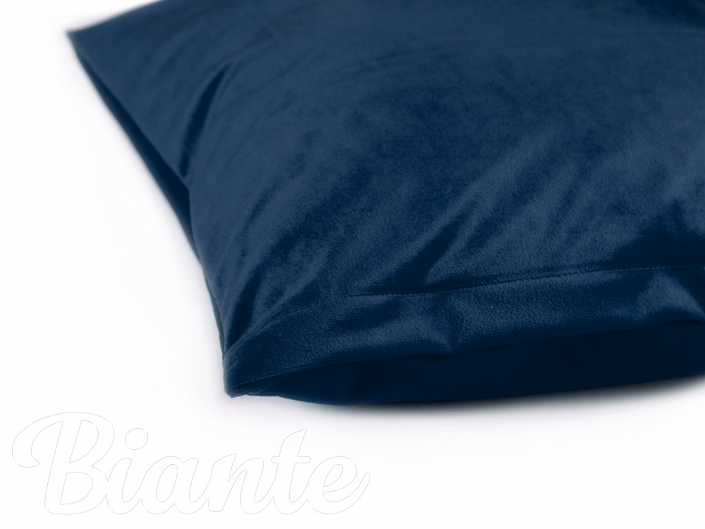 Sametový povlak na polštář Velvet Premium SVP-029 Námořnická modrá - detail 2 - Biante.cz