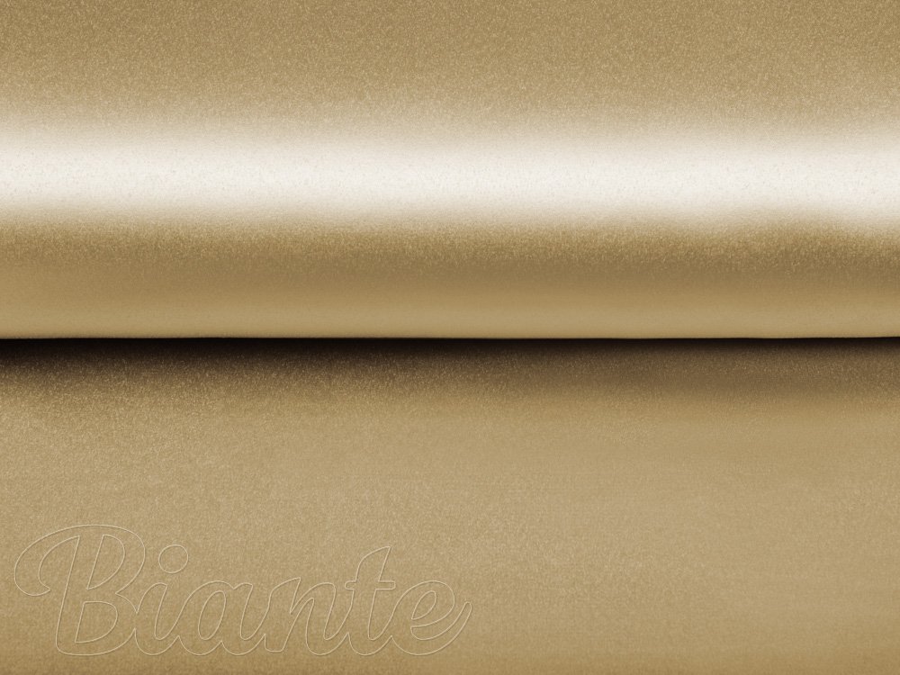 Látka polyesterový satén LUX-006 Zlatá - šírka 150 cm - detail 4 - Biante.sk