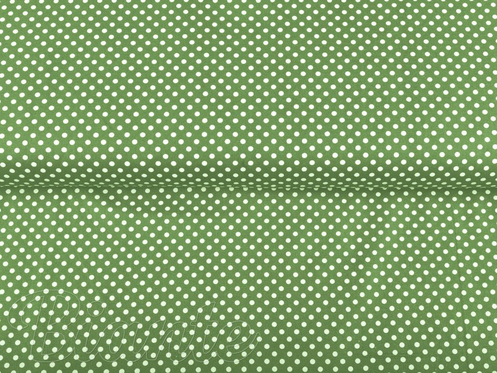 Bavlnená látka/plátno Sandra SA-336 Bodky na zelenom - šírka 140 cm - detail 2 - Biante.sk