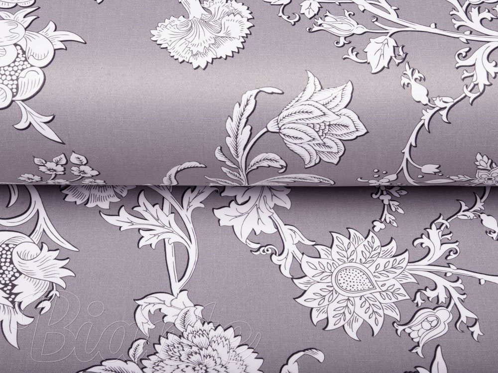 Dekoračná látka PM-045 Zámocké kvety na pastelovo fialovom - šírka 150 cm - detail 4 - Biante.sk