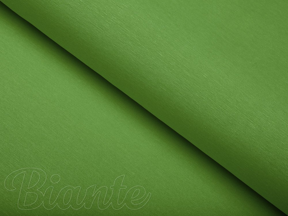 Dekoračná jednofarebná látka Leona LN-099 Zelená žíhaná - šírka 135 cm - Biante.sk
