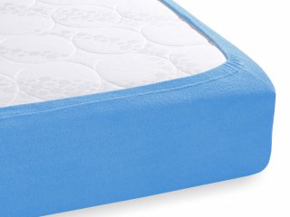 Froté napínacie prestieradlo na vysoký matrac FR-015 Svetlo modré - detail 1 - Biante.sk
