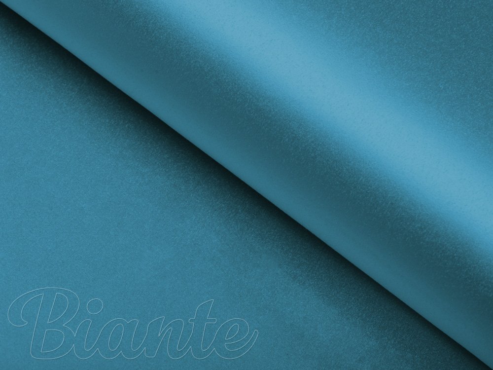 Látka polyesterový satén LUX-033 Petrolejovo modrá - šírka 150 cm - detail 2 - Biante.sk