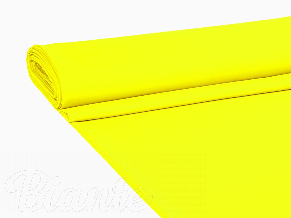 Dekorační jednobarevná látka Rongo RG-047 Fosforově žlutá - šířka 150 cm - detail 1 - Biante.cz