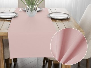 Bavlnený behúň na stôl Torino TON-005 Svetlo ružový - Biante.sk