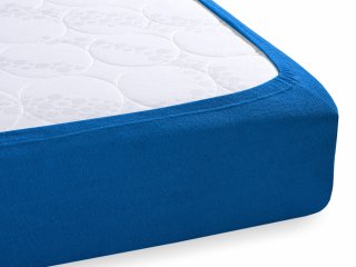 Froté napínacie prestieradlo na extra vysoký matrac FR-016 Modré - detail 1 - Biante.sk