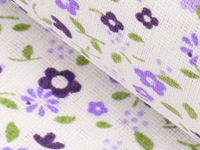 Povlaky na polštáře s květinovým vzorem - Druh materiálu - Len