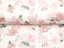Zamatová látka Tamara TMR-036 Ružovo-béžové akvarelové kvety na bielom - šírka 140 cm - detail 3 - Biante.sk